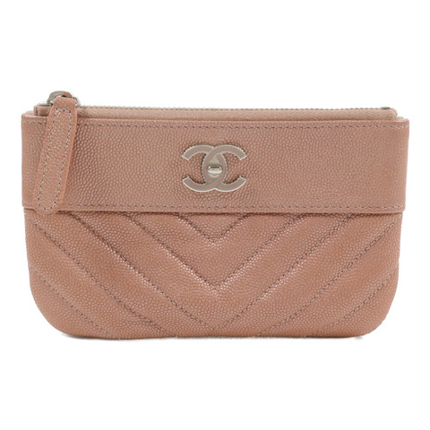 CHANEL 牛皮皮革Zip Mini Pouch手拿包