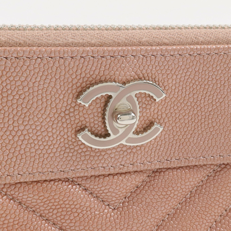 CHANEL 牛皮皮革Zip Mini Pouch手拿包-8
