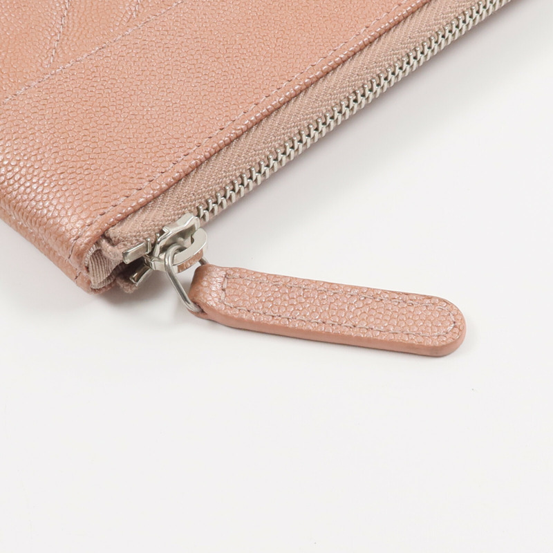 CHANEL 牛皮皮革Zip Mini Pouch手拿包-9