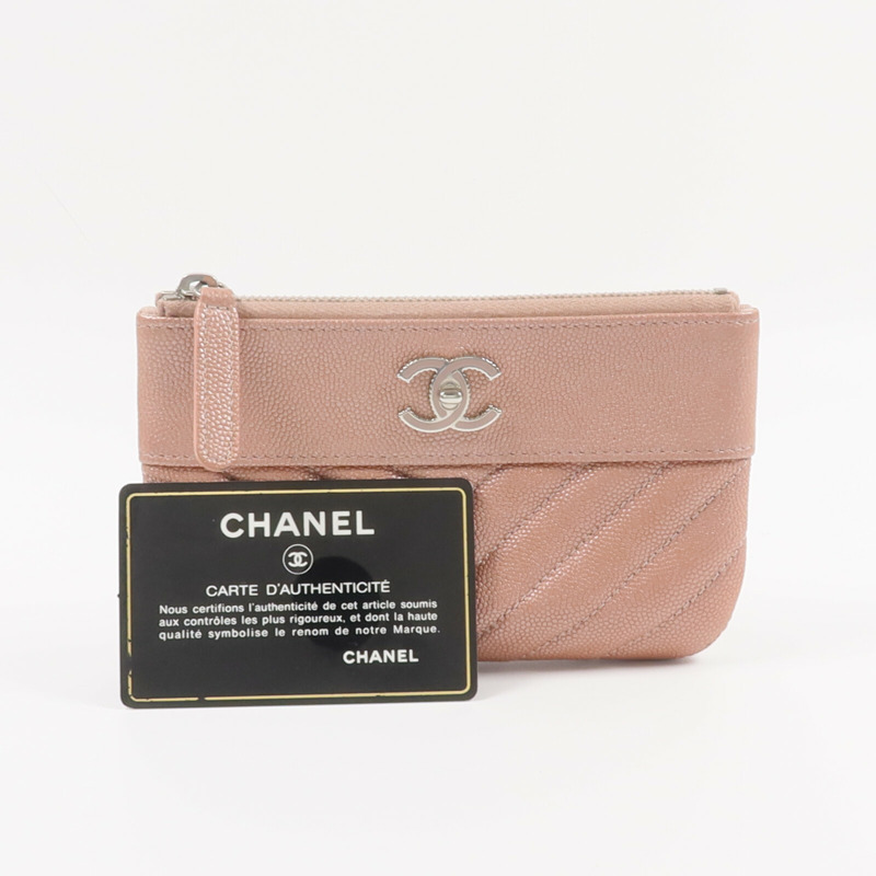 CHANEL 牛皮皮革Zip Mini Pouch手拿包-11