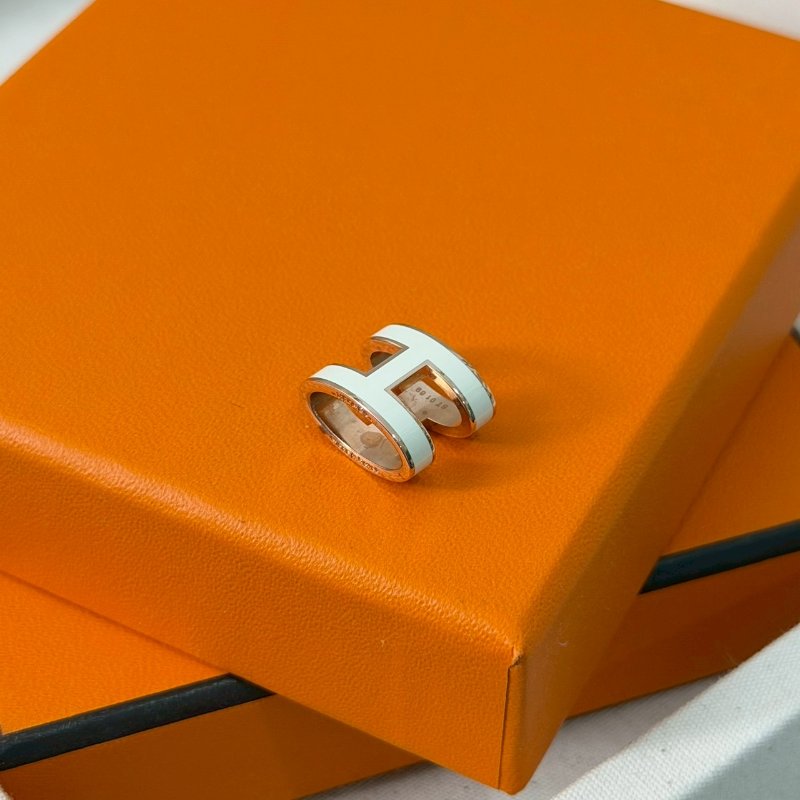 🏷Hermes 愛馬仕．Pop H 項鍊 白玫瑰金-12