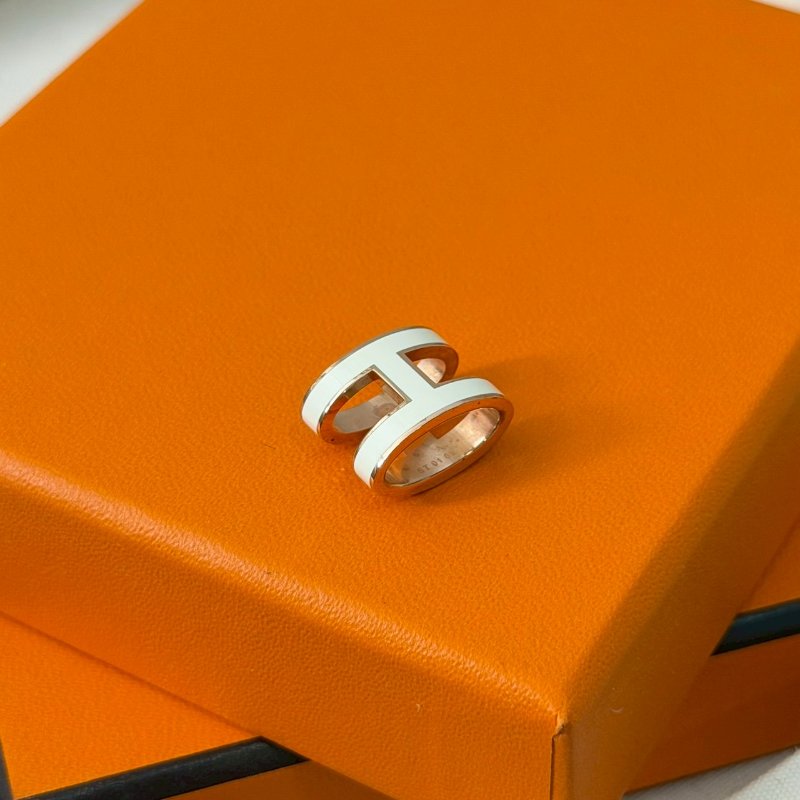🏷Hermes 愛馬仕．Pop H 項鍊 白玫瑰金-13