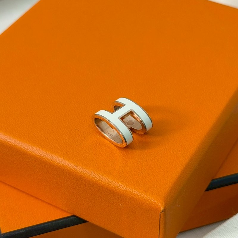 🏷Hermes 愛馬仕．Pop H 項鍊 白玫瑰金-14