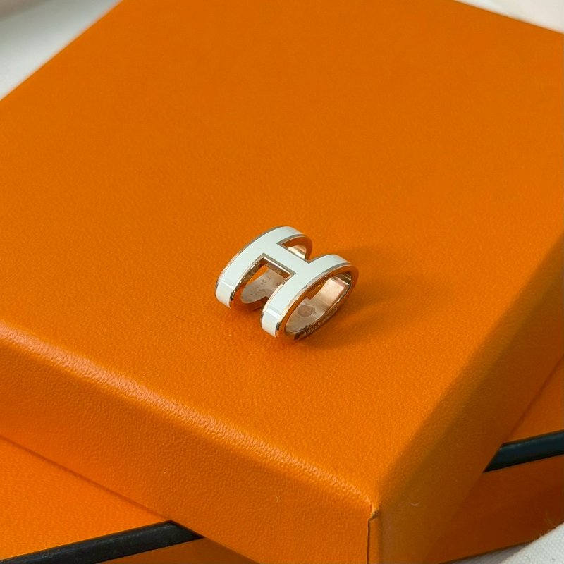 🏷Hermes 愛馬仕．Pop H 項鍊 白玫瑰金-15