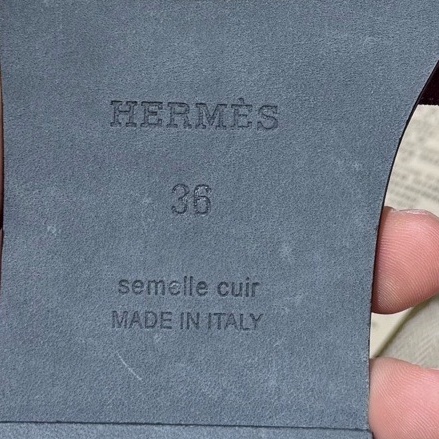 Hermes愛馬仕 麂皮粉色拼酒紅色拼色H拖鞋 36碼-6