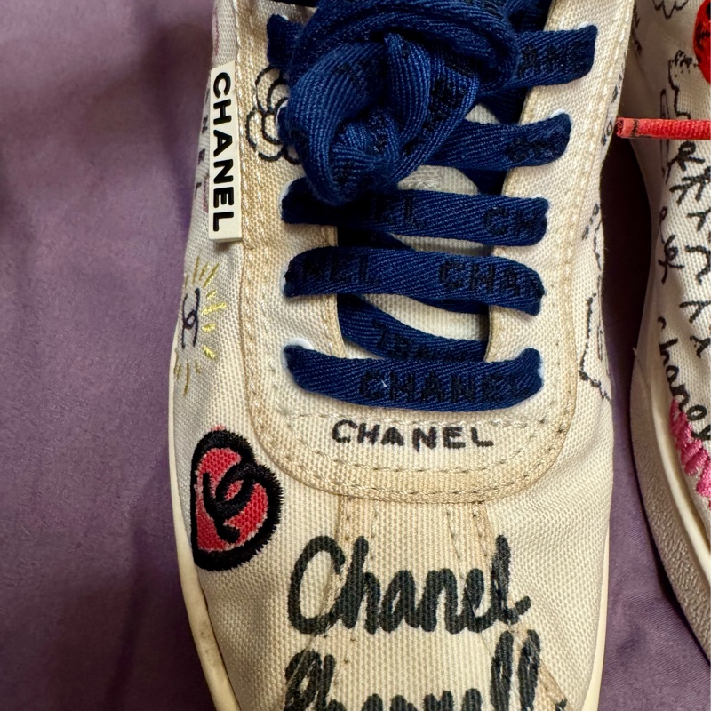 二手Chanel 香奈兒 限量款休閒鞋 尺寸37-20