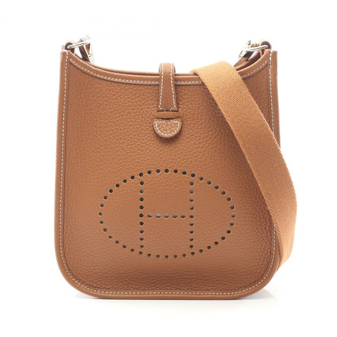 愛馬仕 Evelyne TPM Amazon 單肩斜背包 B Taurillon Clemence 金 SHW
