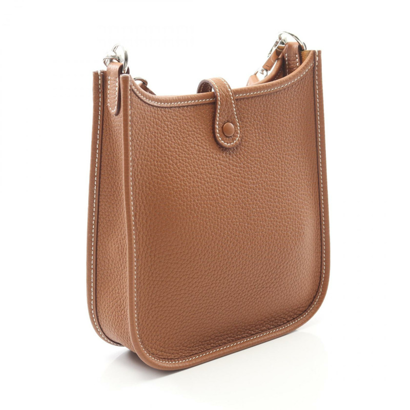愛馬仕 Evelyne TPM Amazon 單肩斜背包 B Taurillon Clemence 金 SHW-1