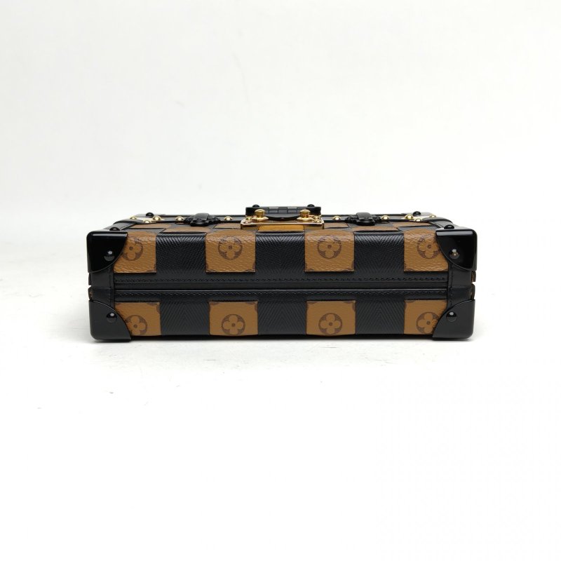 LOUIS VUITTON PETITEMALLE月光寶盒2019拼色老花肩背包-4