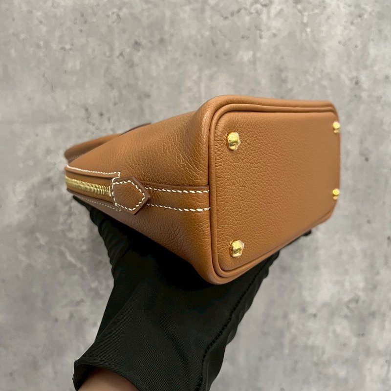 Hermes Mini bolide 金棕金 W刻-9