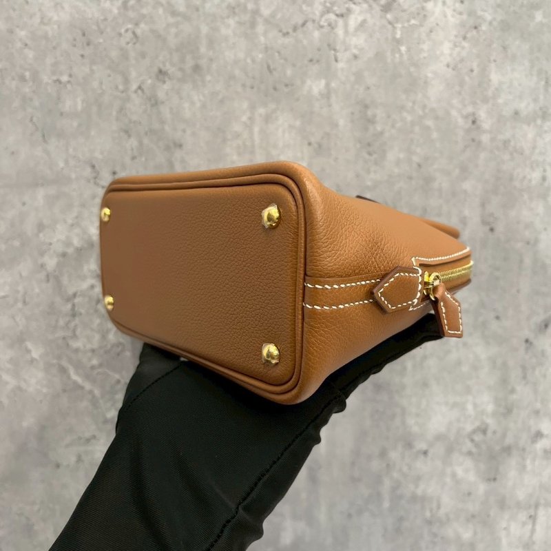Hermes Mini bolide 金棕金 W刻-10