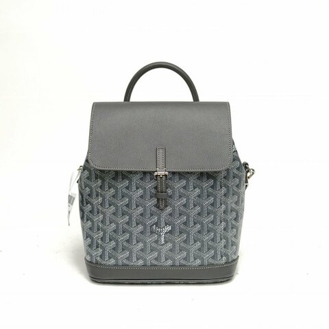 GOYARD Alpin雙肩包Mini9.5灰色PVC肩背包