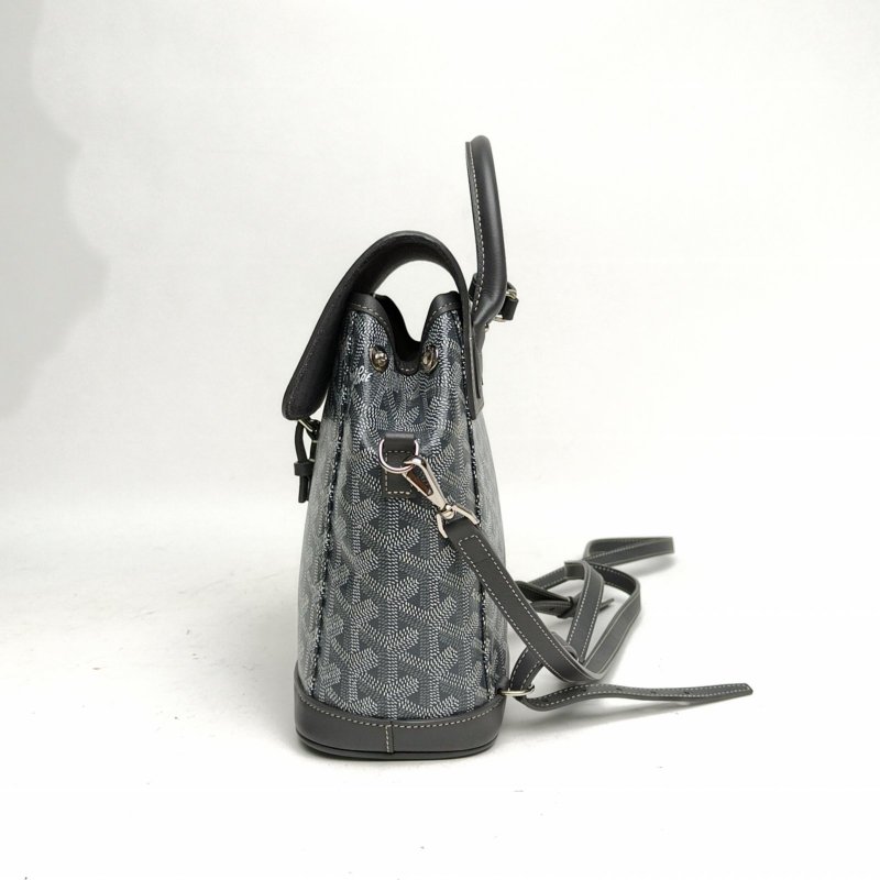 GOYARD Alpin雙肩包Mini9.5灰色PVC肩背包-1