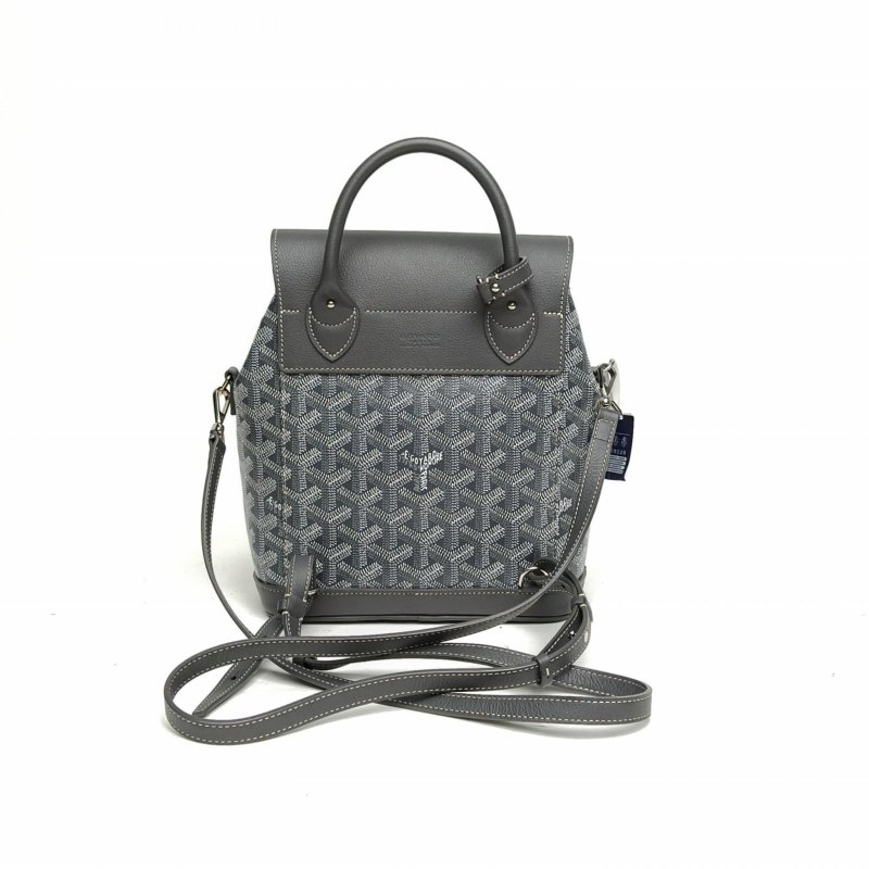 GOYARD Alpin雙肩包Mini9.5灰色PVC肩背包-2
