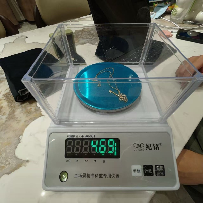 蒂芙尼鑰匙半鑽項鍊-4