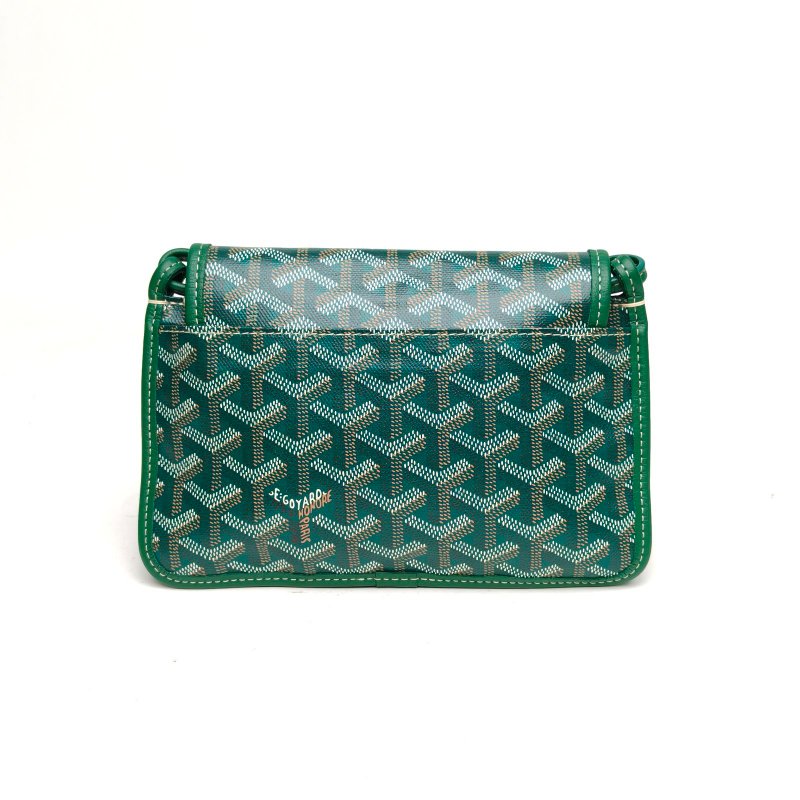 GOYARD PLUMET三層WOC綠色PVC肩背包-2