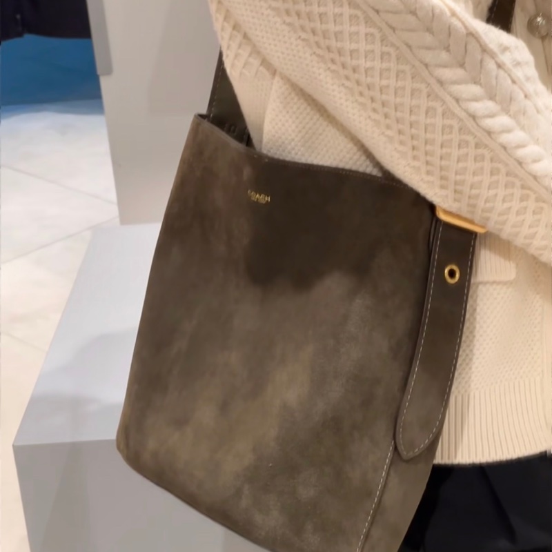 Coach Bleecker Large Leather Bucket Bag 麂皮綠大款水桶包-2