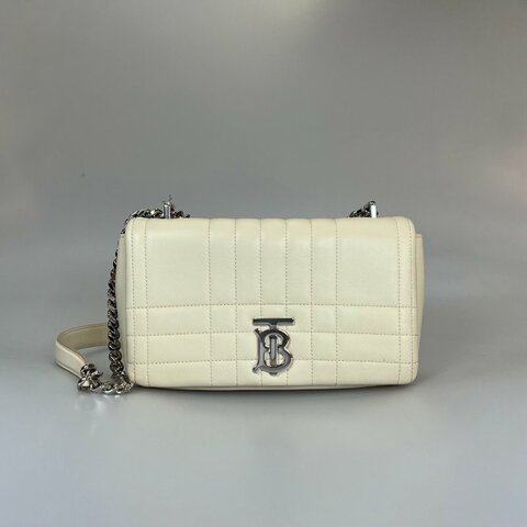 BURBERRY 白色LOLA肩背包