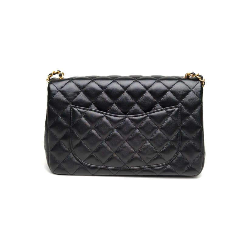 CHANEL 25Bflapbag小號黑色羊皮晶片金扣雙C調節肩帶肩背包-2