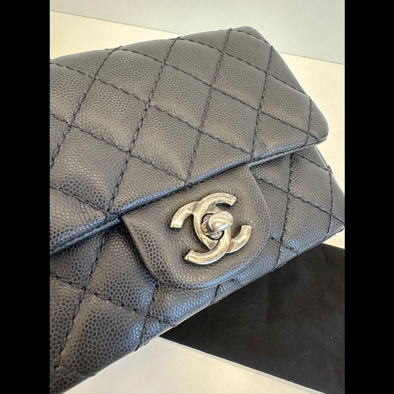 Chanel mini square Classic Flap-5