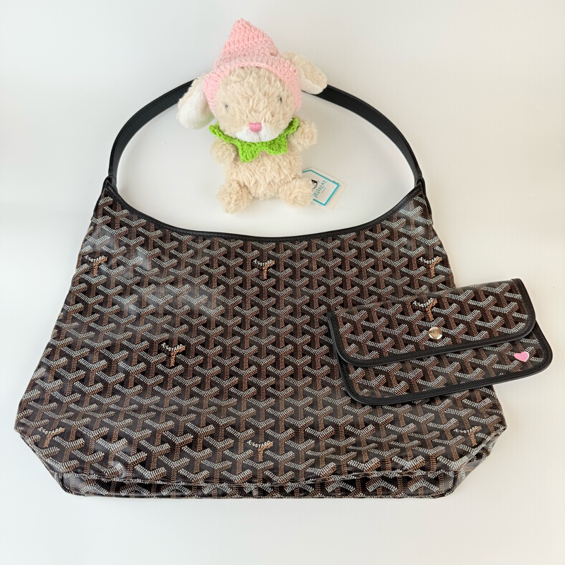 #上架秒殺款# 【99新✨】#Goyard Hobo / 百搭黑色 / 肩背包-3