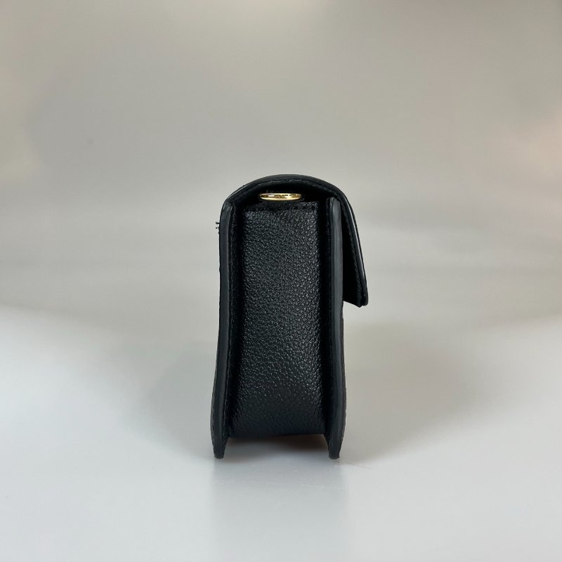 LV M82637/晶片款 黑皮革Wallet On Chain Métis金鍊包-2