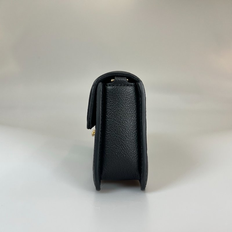 LV M82637/晶片款 黑皮革Wallet On Chain Métis金鍊包-3