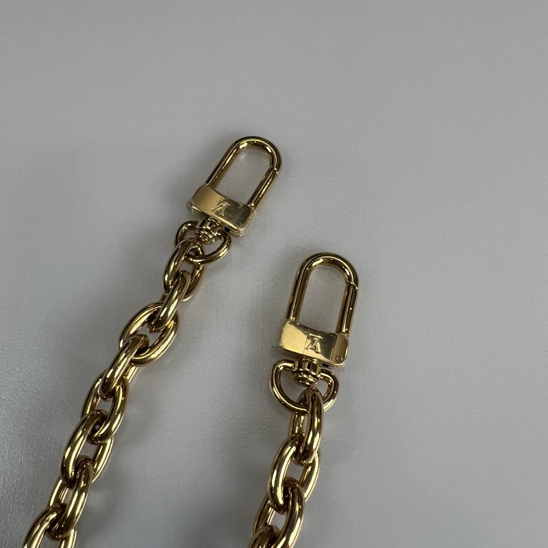 LV M82637/晶片款 黑皮革Wallet On Chain Métis金鍊包-12