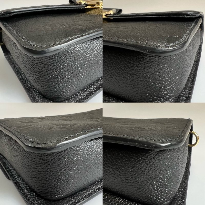LV M82637/晶片款 黑皮革Wallet On Chain Métis金鍊包-13