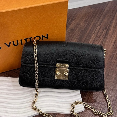 全新品 LV M82637/晶片款 黑皮革Wallet On Chain Métis金鍊包