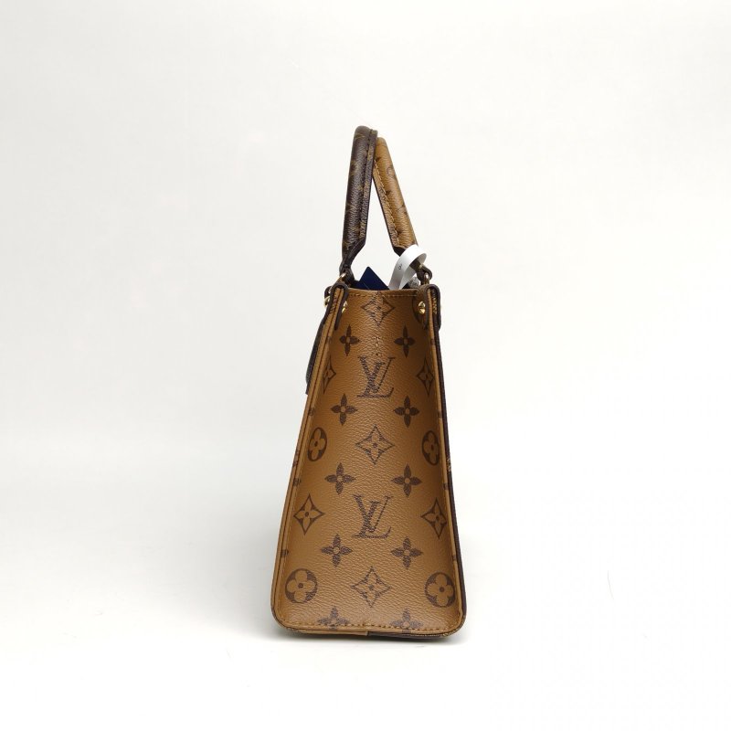 LOUIS VUITTON Onthego小號二合一寬肩帶老花PVC金扣晶片肩背包-3