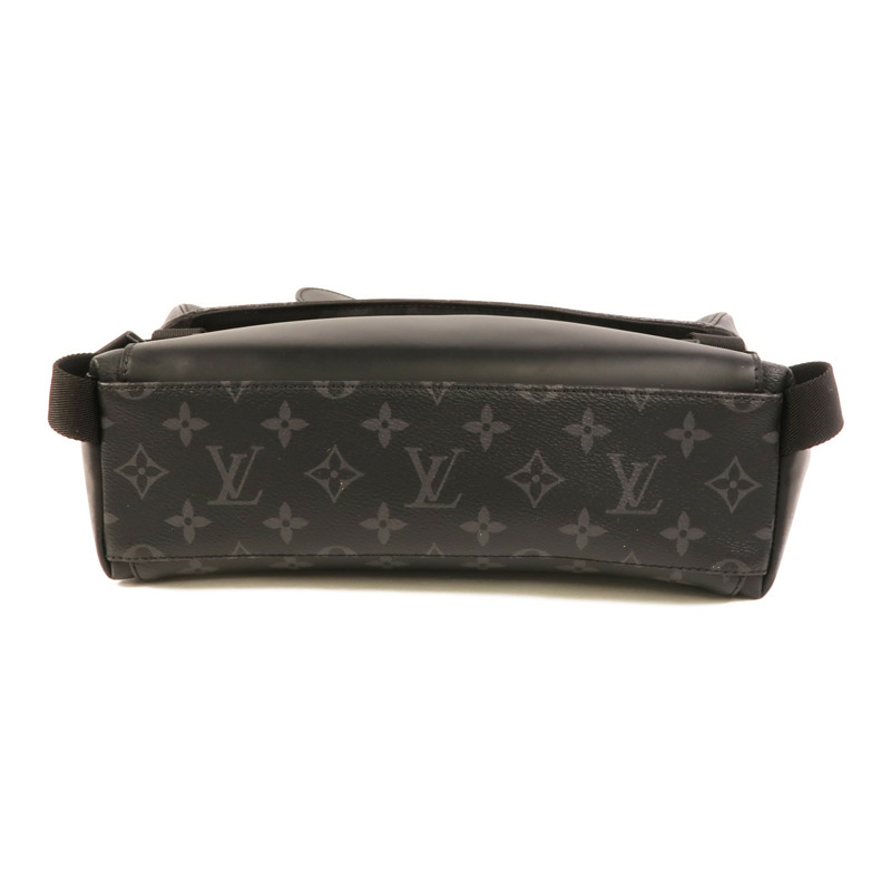 LOUIS VUITTON Monogram Eclipse Messenger PM Voyager銀扣肩背袋-3