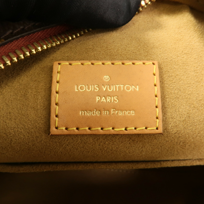 LOUIS VUITTON Monogram Empreinte Vavin PM金扣肩背袋深藍色-8