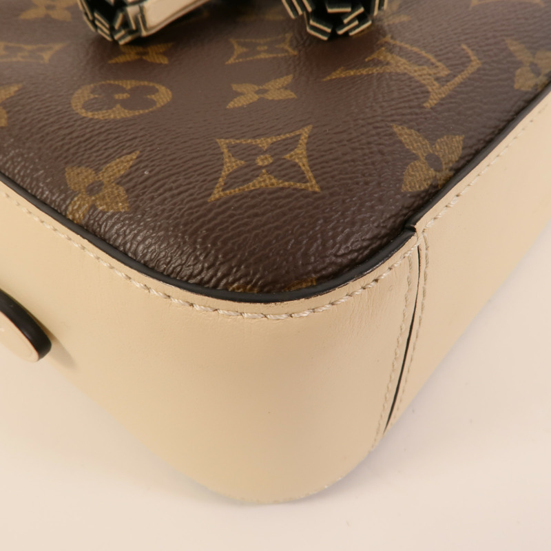 LOUIS VUITTON Monogram Saintonge金扣手挽肩背兩用袋-11