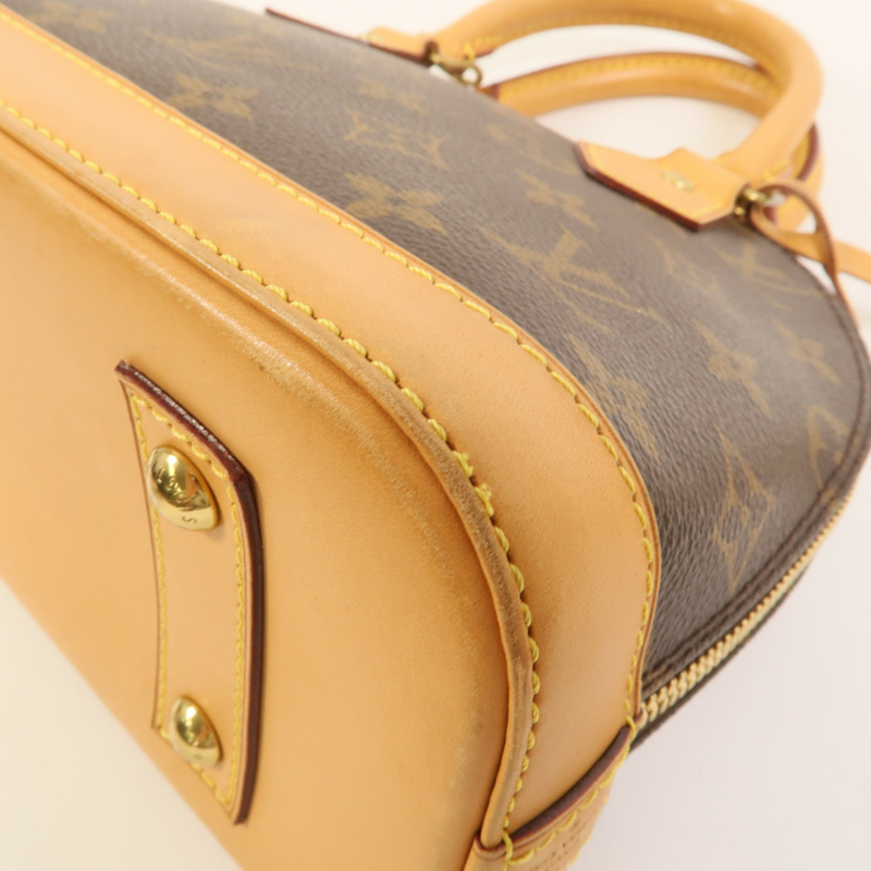 LOUIS VUITTON Monogram Alma BB金扣手挽肩背兩用袋-14