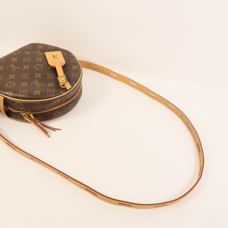LOUIS VUITTON Monogram Boite Chapeau Souple金扣肩背袋棕色-5