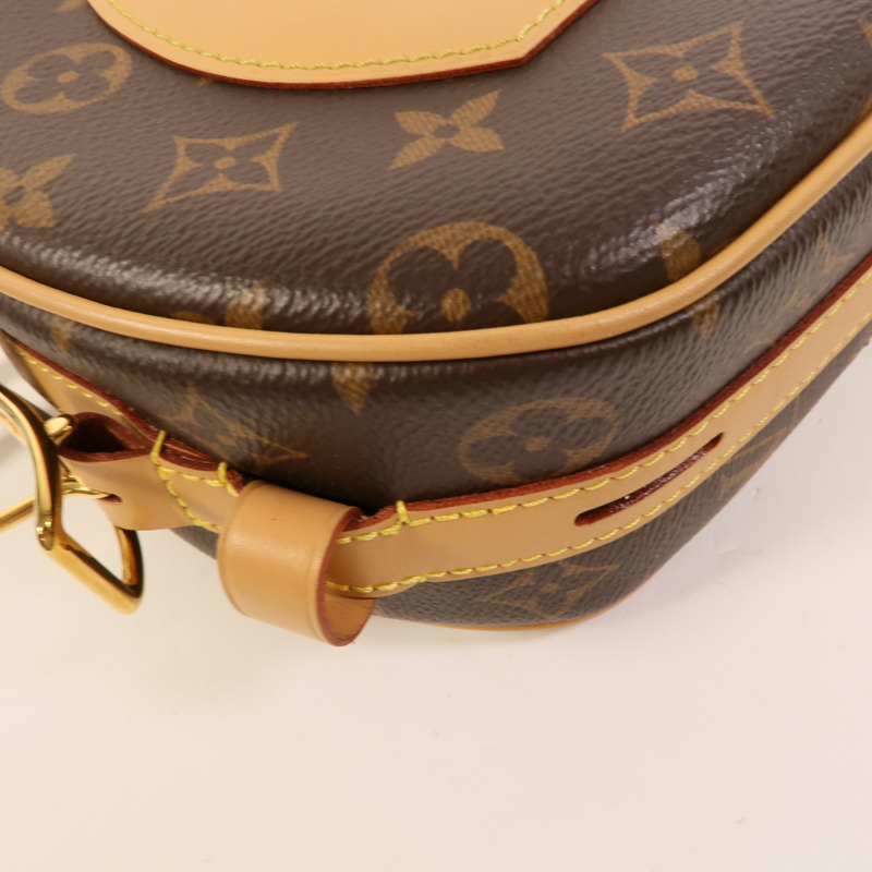 LOUIS VUITTON Monogram Boite Chapeau Souple金扣肩背袋棕色-13