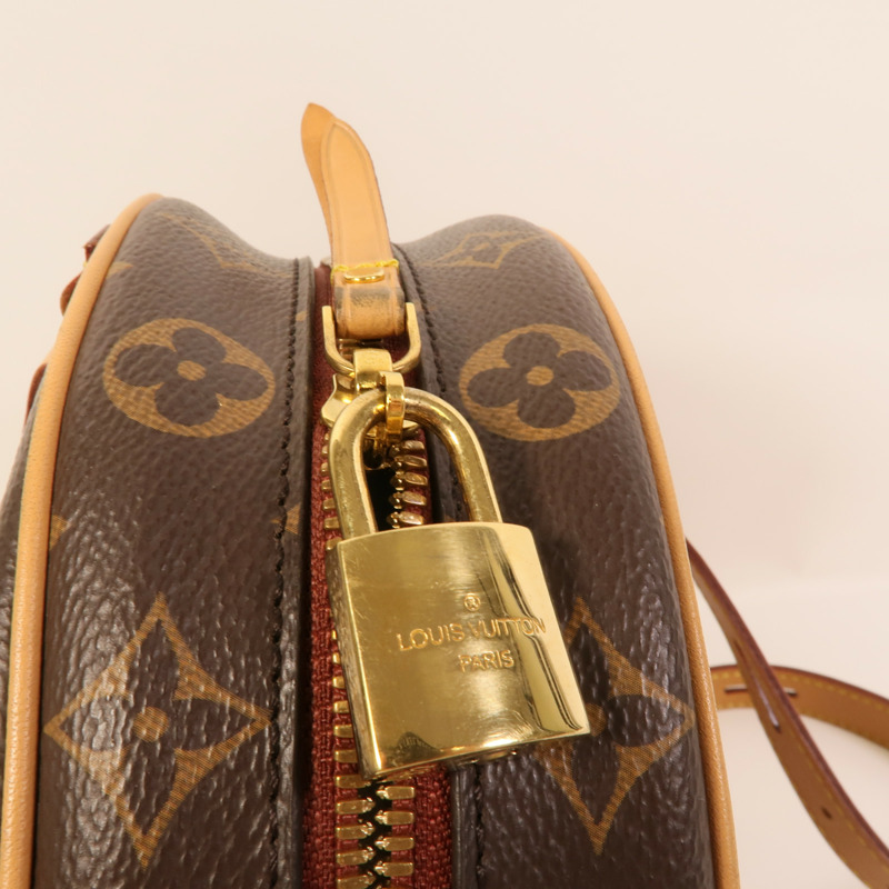 LOUIS VUITTON Monogram Boite Chapeau Souple金扣肩背袋棕色-7
