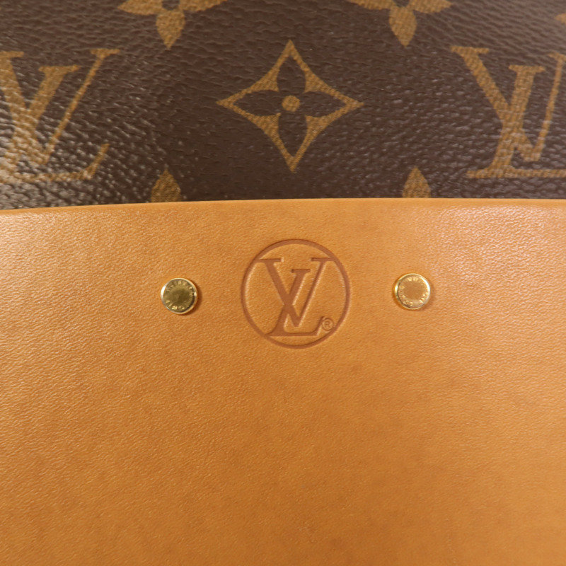 LOUIS VUITTON Monogram Boite Chapeau Souple金扣肩背袋棕色-8