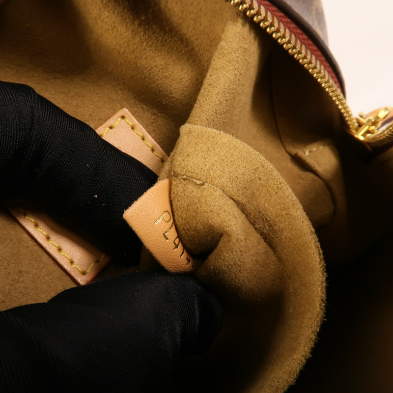 LOUIS VUITTON Monogram Boite Chapeau Souple金扣肩背袋棕色-10