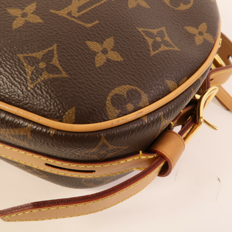 LOUIS VUITTON Monogram Boite Chapeau Souple金扣肩背袋棕色-13