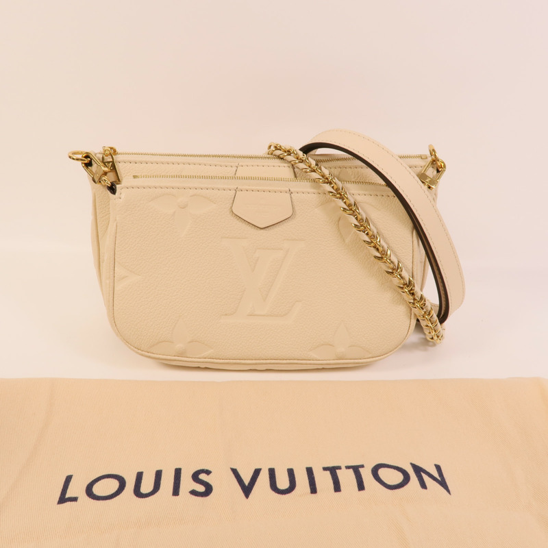 LOUIS VUITTON Monogram Empreinte Multi Pochette Accessoires手挽肩背兩用袋-9