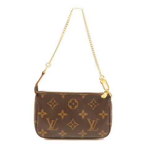 LOUIS VUITTON Monogram Mini Pochette Accessoires金扣手挽袋