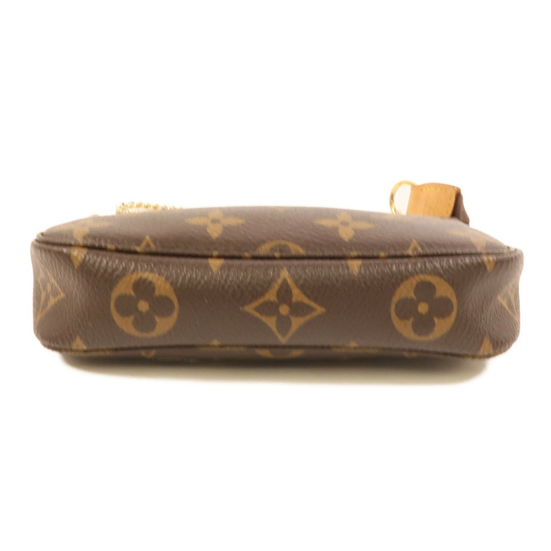 LOUIS VUITTON Monogram Mini Pochette Accessoires金扣手挽袋-3