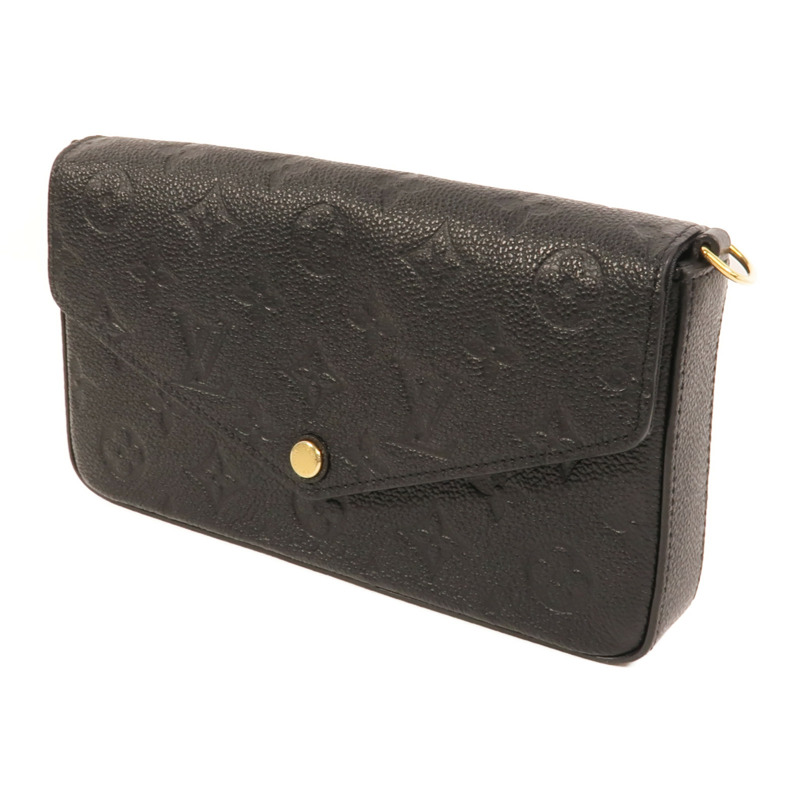 LOUIS VUITTON Monogram Empreinte Felicie Pochette 金扣鏈帶肩背袋-2