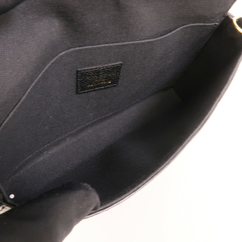 LOUIS VUITTON Monogram Empreinte Felicie Pochette 金扣鏈帶肩背袋-4