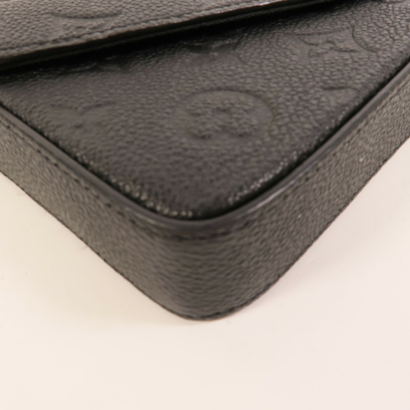 LOUIS VUITTON Monogram Empreinte Felicie Pochette 金扣鏈帶肩背袋-10