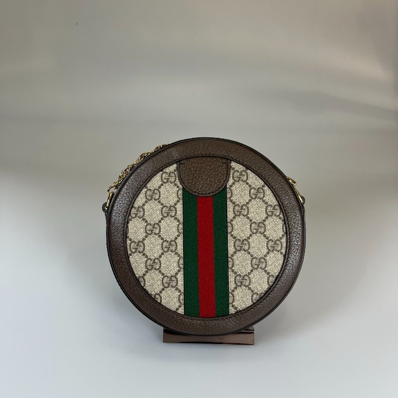 GUCCI 550618  老花圓餅包-1