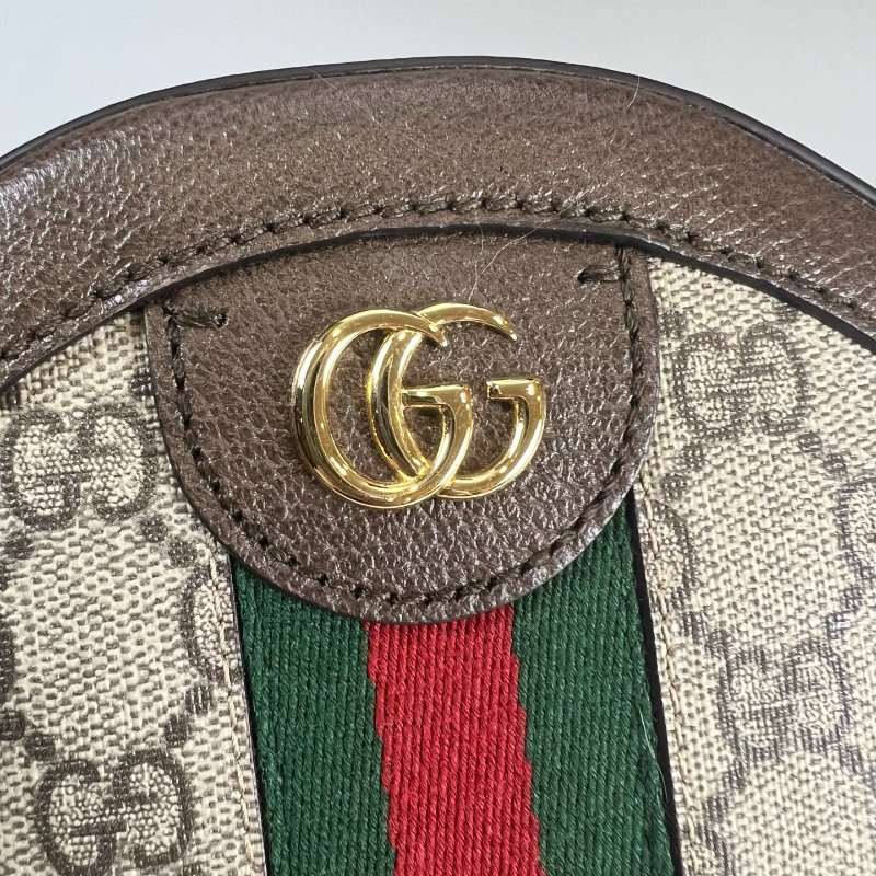 GUCCI 550618  老花圓餅包-6