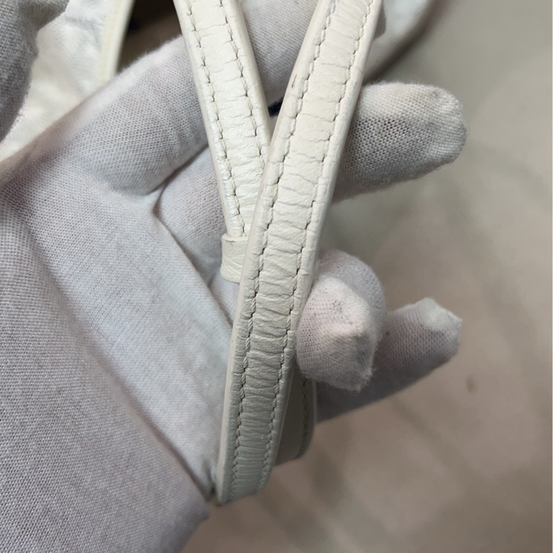 GOYARD/戈雅 Anjou白色Y字老花塗層帆布 子母包托特包購物袋 個性時尚 尺寸39*18*32cm-10